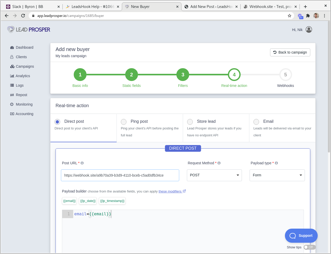 Lead Prosper - LeadsHook Knowledge Base