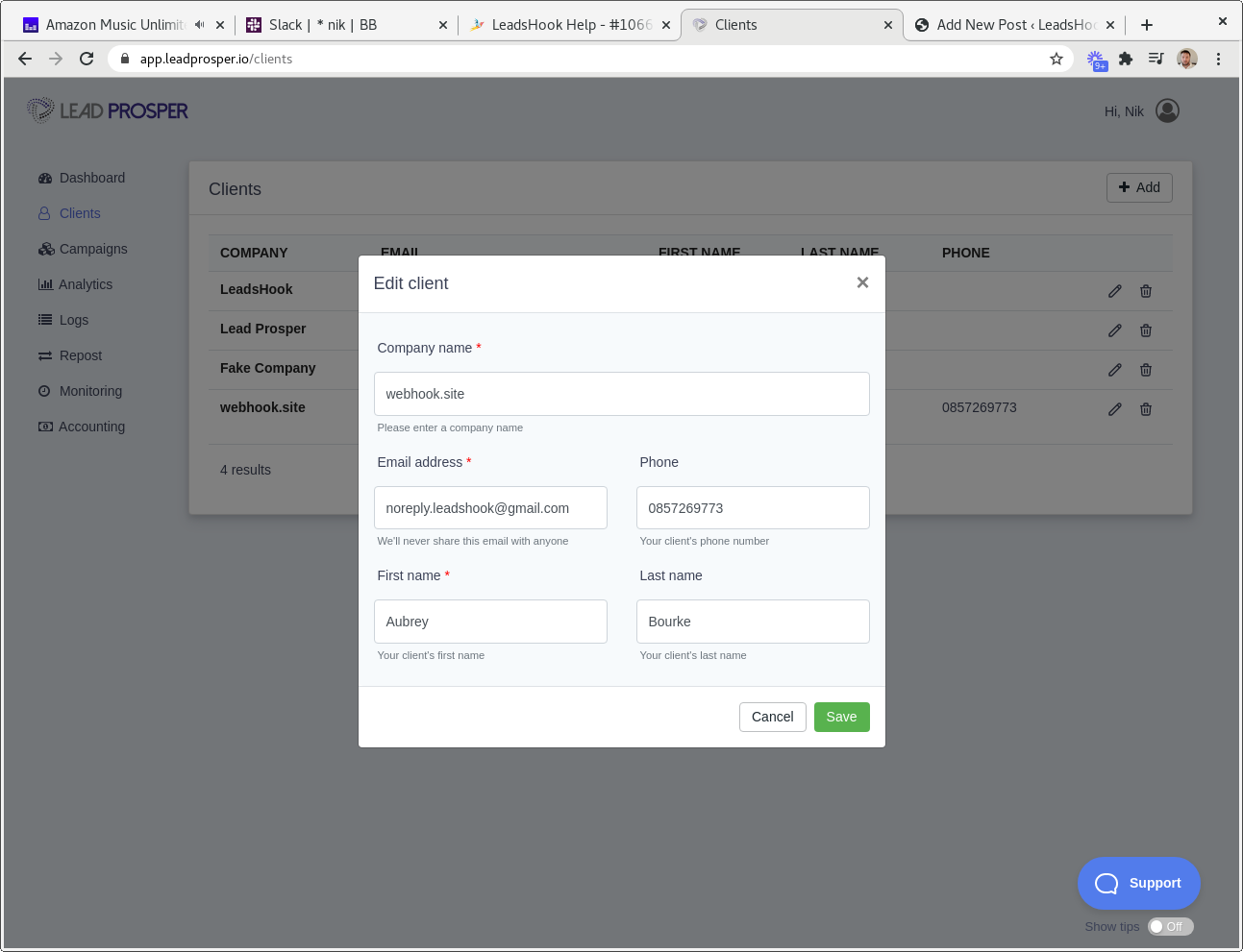 Lead Prosper - LeadsHook Knowledge Base